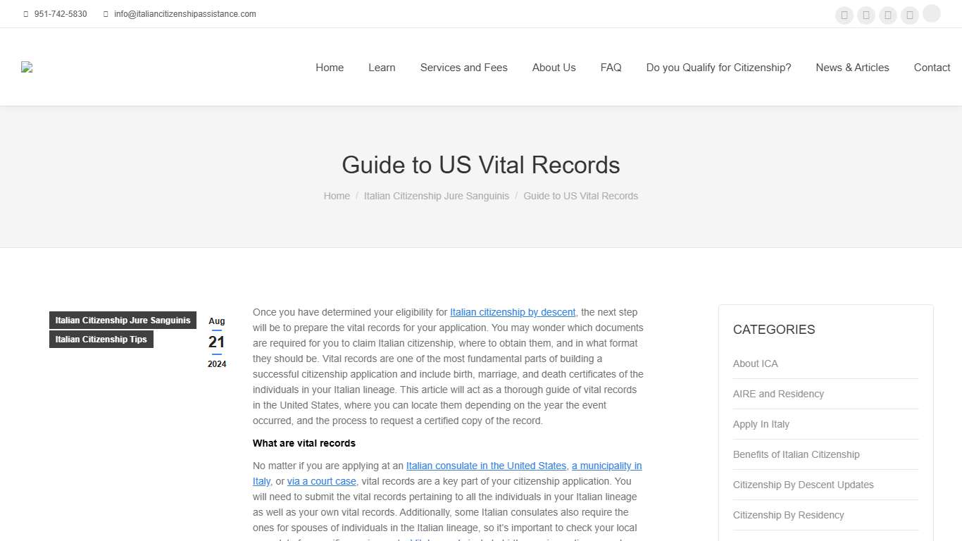Guide to US Vital Records